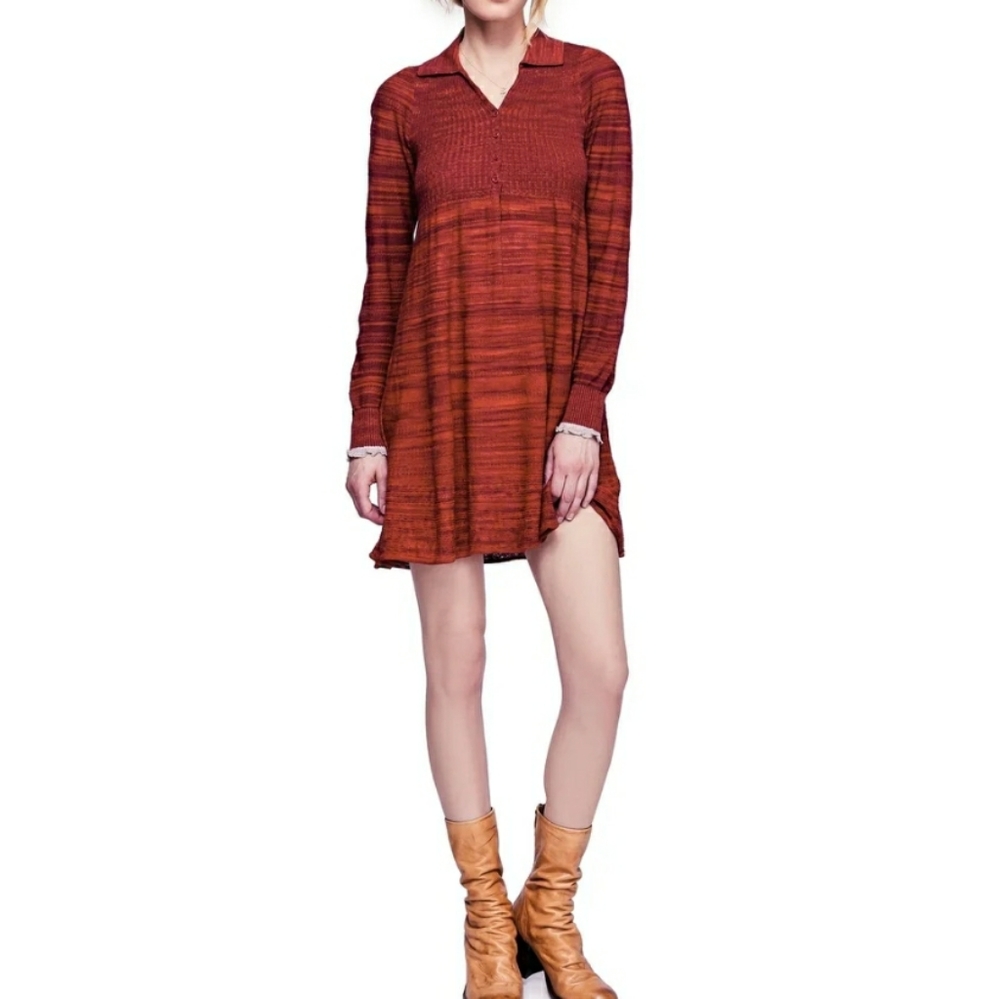 Free People Rain or Shine Space Dyed Dress